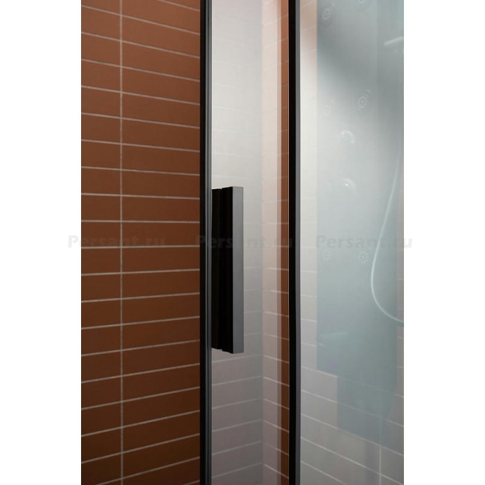 Душевая дверь Aquanet Pleasure AE60-N-160H200U-BT 160 профиль черный, стекло прозрачное