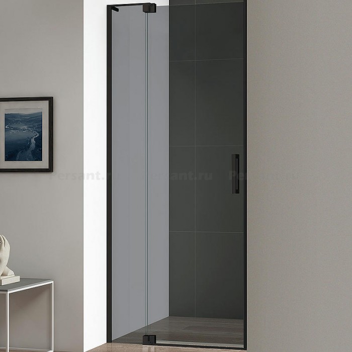 Душевая дверь Cezares Slider 80 SLIDER-B-1-70/80-GRIGIO-NERO профиль черный стекло серое