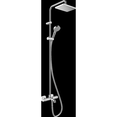 Душевая система c термостатом hansgrohe Vernis Shape Showerpipe 230 1jet 26098000, EcoSmart, хром