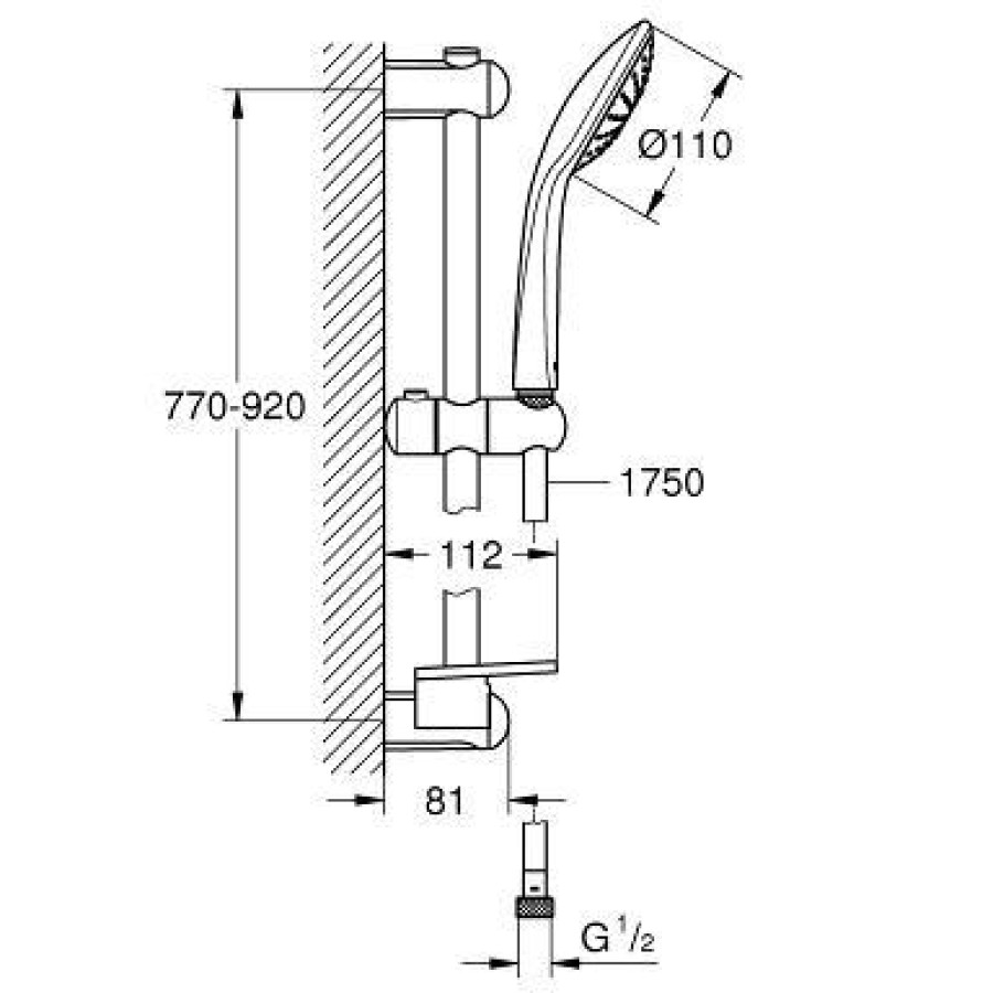 Душевой гарнитур GROHE Euphoria 27267001