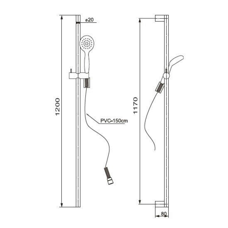 Комплект для душа со стойкой Paini Catania CTCR121L12 хром