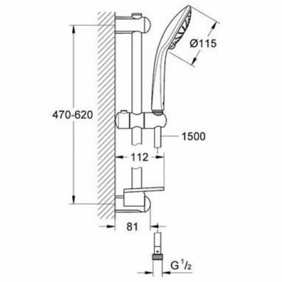 Душевой гарнитур Grohe Euphoria 110 Duo 27242001