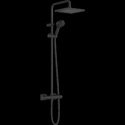 Душевая стойка Hansgrohe Vernis Blend Showerpipe 240 1jet EcoSmart 26429670 черный матовый