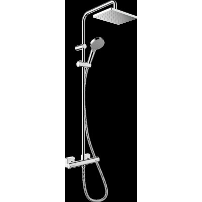 Душевая система c термостатом hansgrohe Vernis Shape Showerpipe 230 1jet Green 26319000, хром