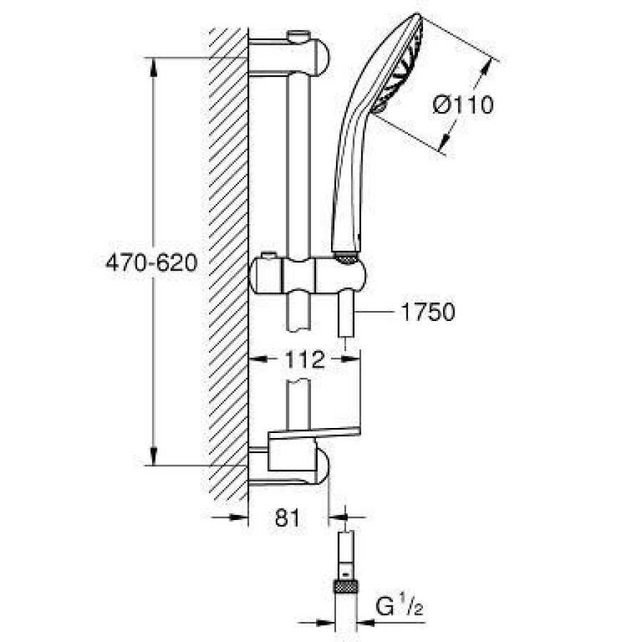 Душевой гарнитур Grohe Euphoria massage 27231001