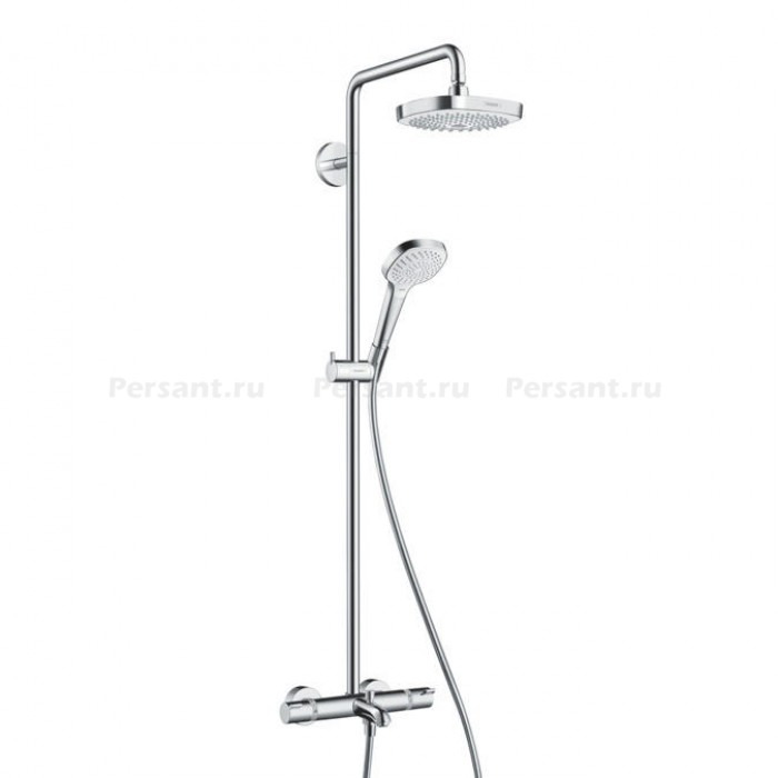 Душевая стойка для ванны Hansgrohe Croma 180 Select E 27352400 с термостатом, хром