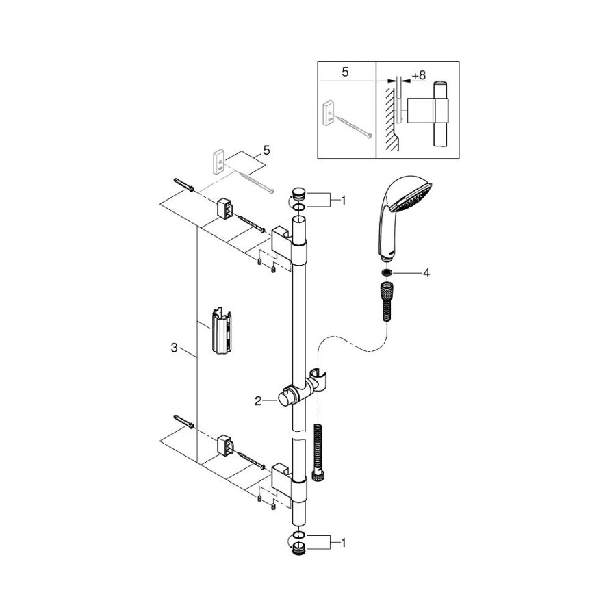 Душевой гарнитур GROHE Relexa 28964001