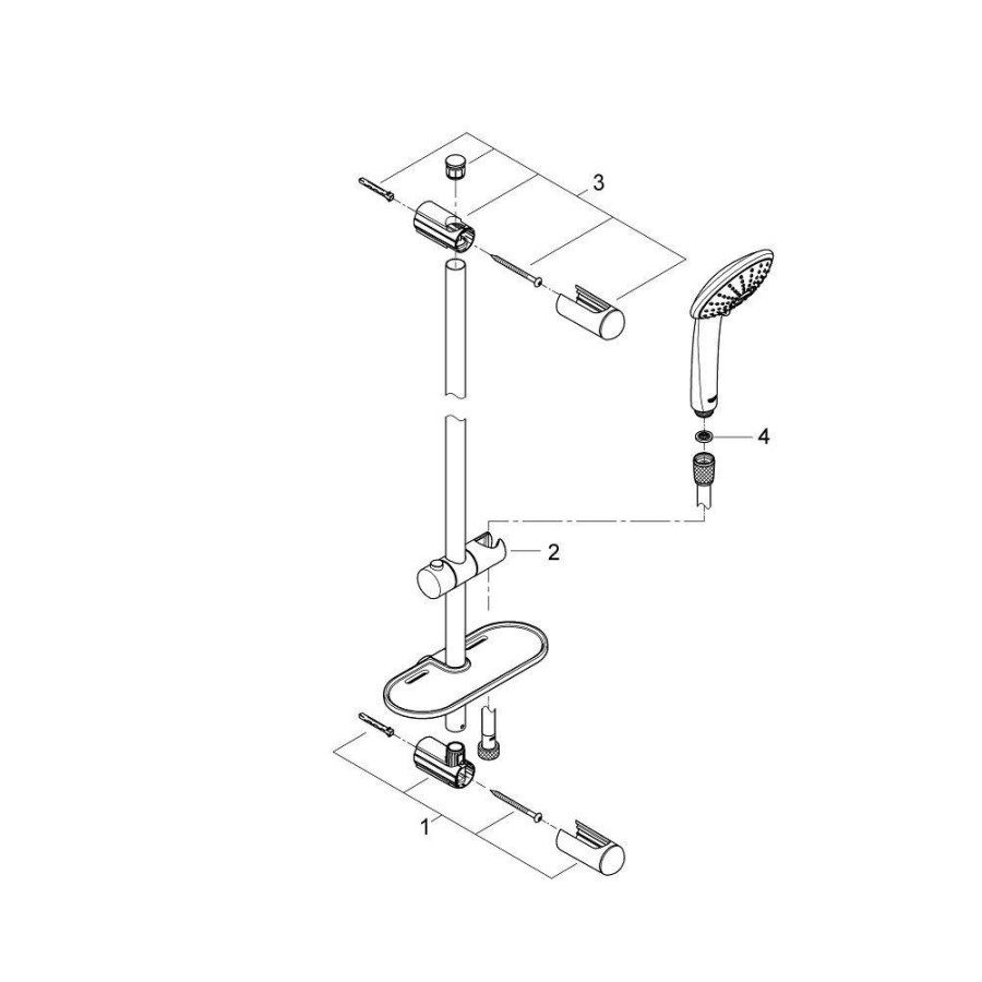 Душевой гарнитур Grohe Euphoria massage 27231001