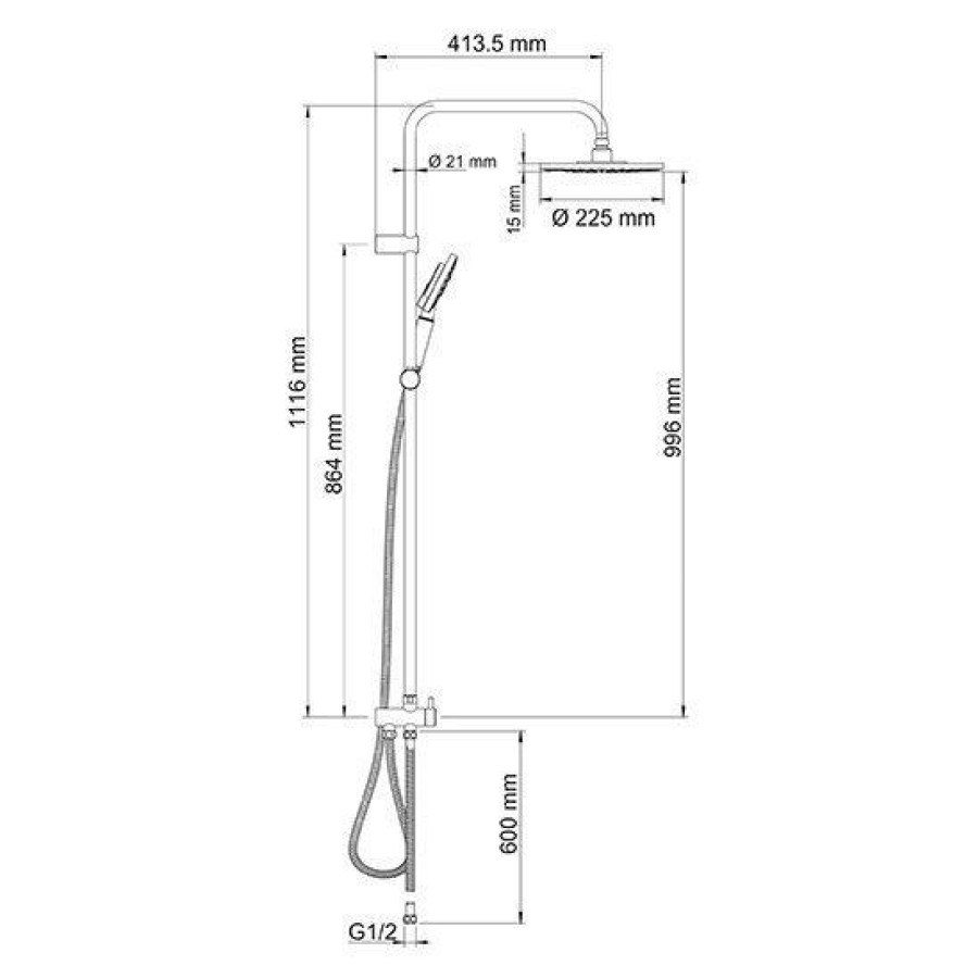 Душевая стойка WasserKRAFT A039