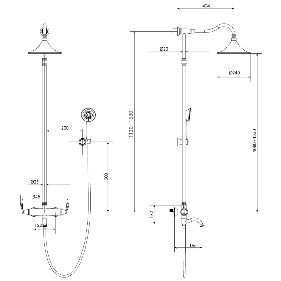 Душевая стойка Lemark Prime LM6162BRG