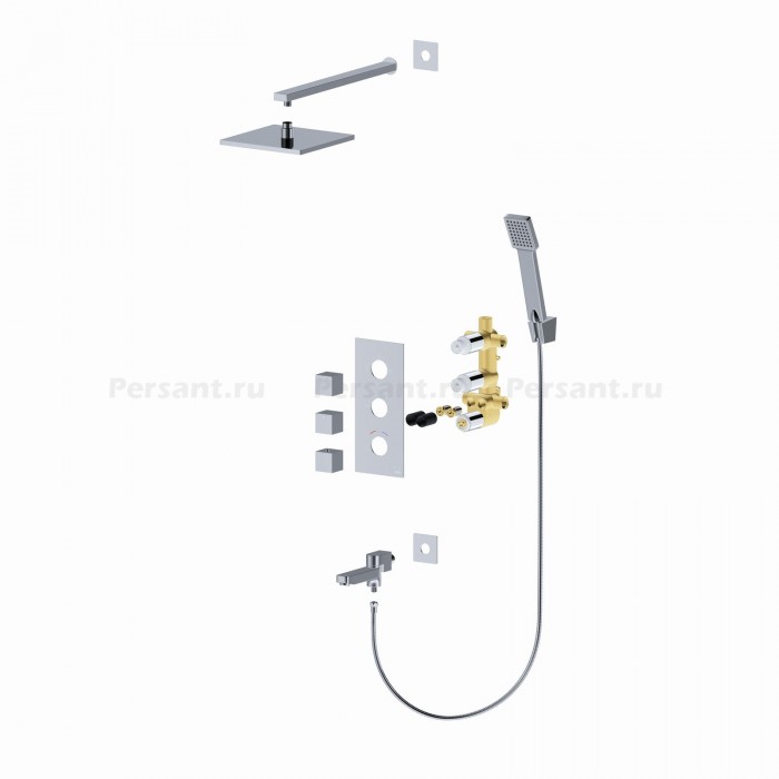 Душевой комплект Timo Tetra-thermo SX-0199/00SM с термостатом хром