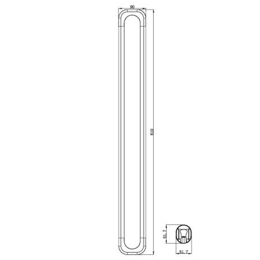 Душевая штанга Lemark LM8074CG с магнитным креплением для душевой лейки