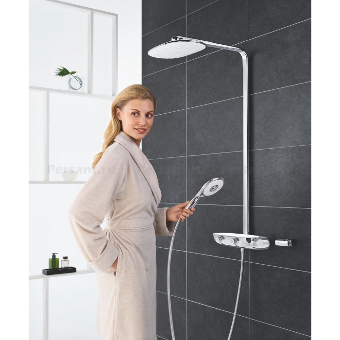 Душевая стойка Grohe Rainshower SmartControl 360 MONO 26361LS0 с термостатом, белая луна