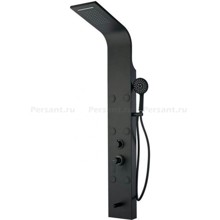 Душевая панель Aquanet Galaxy Black AP40-05 черная матовая