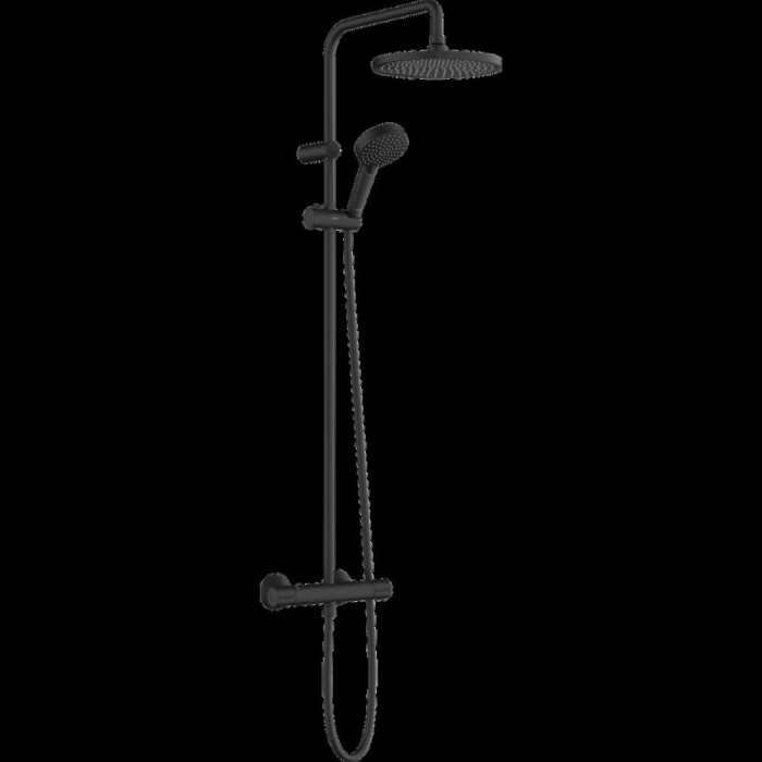 Душевая стойка Hansgrohe Vernis Blend Showerpipe 240 1jet 26426670 черный матовый