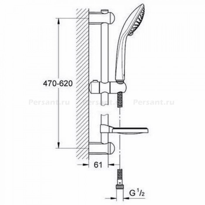 Душевой гарнитур Grohe Champagne Euphoria 27232001