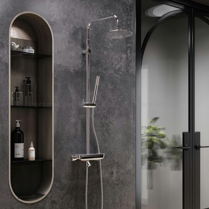 Душевая стойка Damixa Scandinavian Pure 936760000 с термостатом, хром