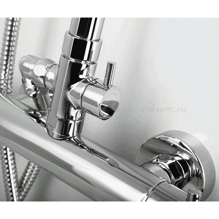 Душевая стойка WasserKRAFT A13302 Thermo с термостатом, хром