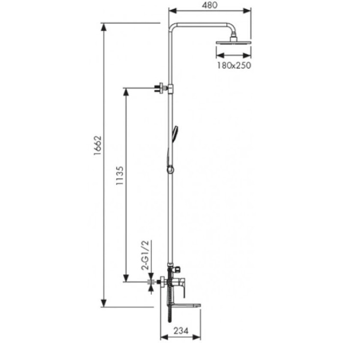 Душевая система Kaiser Linear 59182