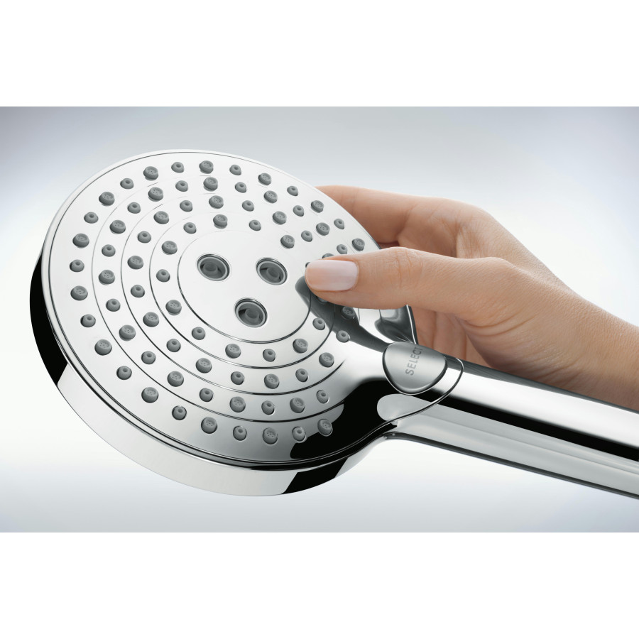 Душевая система hansgrohe Raindance Select S Showerpipe 240 1jet P 27633670 с термостатом матовый черный