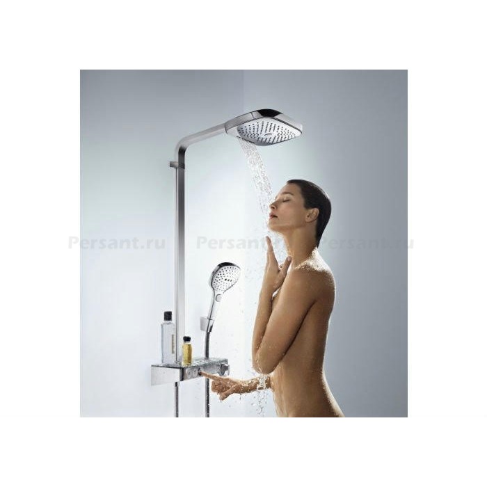 Душевая стойка Hansgrohe Raindance Select E 300 3jet 27127000 с термостатом, хром