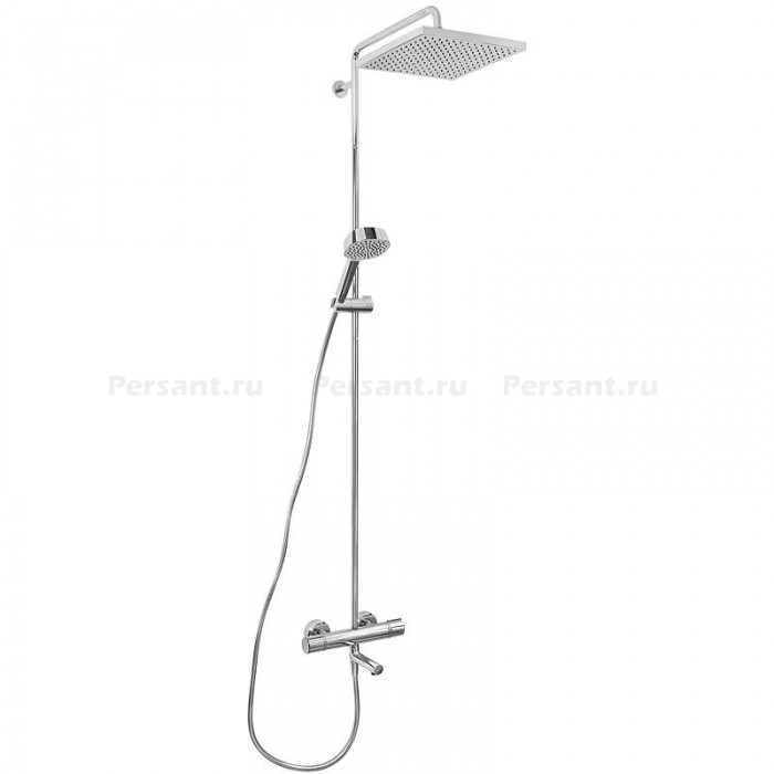 Душевая стойка Jacob Delafon Atom E26238-CP с термостатом, хром