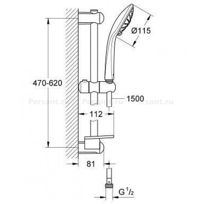 Душевой гарнитур GROHE Euphoria Massage 27243001