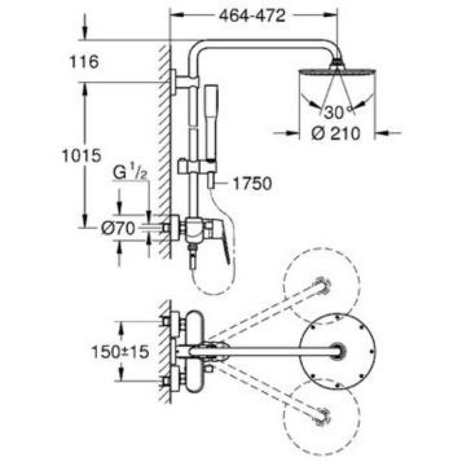 Душевая система Grohe Euphoria System 23058003