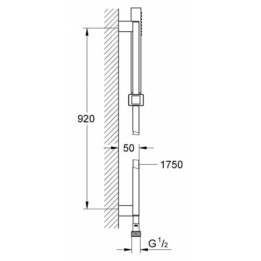 Душевой гарнитур Grohe Euphoria Cube 27700000