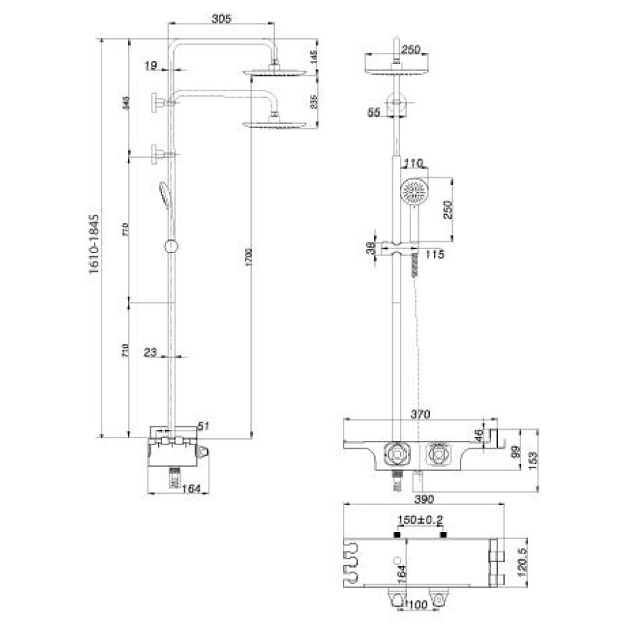 Душевая стойка Lemark Tropic LM7008C