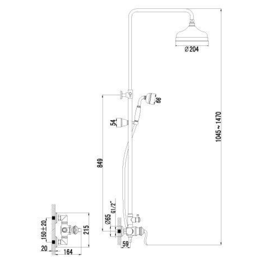 Душевая стойка Lemark Brava LM4760G