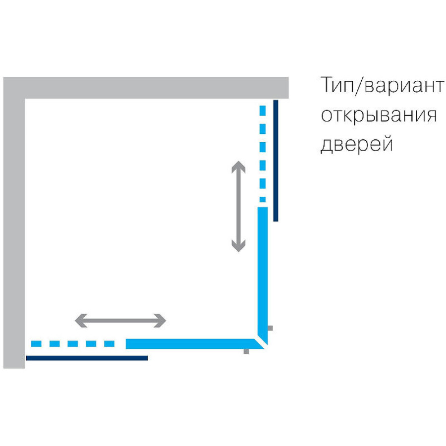 Душевой уголок Koller Pool Grace 120X80 G12080SG профиль Хром стекло рифленое