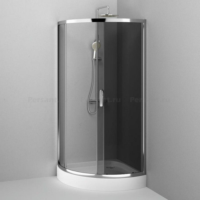 Душевой уголок AM.PM Like  90x90 W83UG-315-090CG профиль хром, стекло тонированное