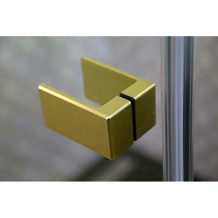 Душевой уголок Cezares Bellagio 140x100 BELLAGIO-AH-1-140/100-C-BORO золото брашированное стекло прозрачное