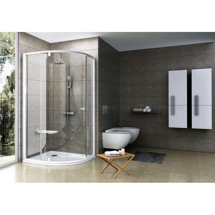 Душевой уголок Ravak Pivot PSKK3 90x90 37677101Z1 профиль Белый стекло Transparent