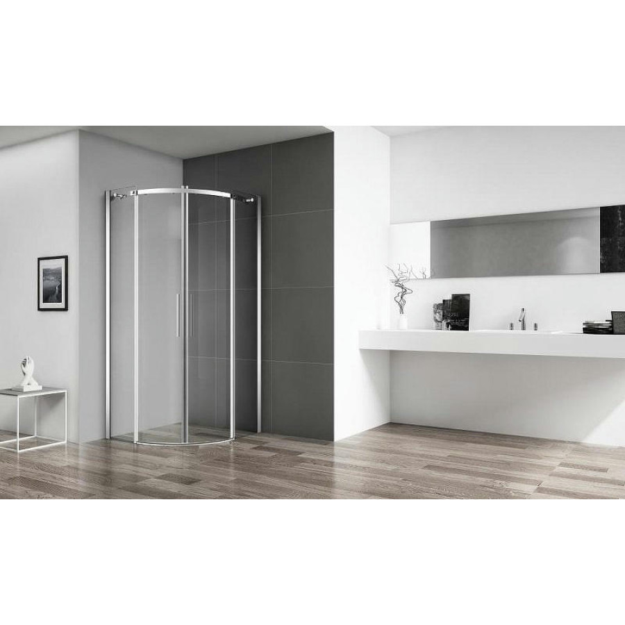 Душевой уголок BelBagno Acqua 100x100 ACQUA-R-2-100-C-Cr профиль Хром стекло прозрачное