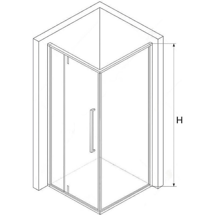 Душевой уголок RGW Stilvoll SV-34 100х100 06323400-11 профиль Хром стекло прозрачное