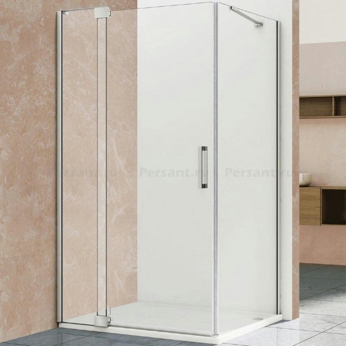 Душевой уголок Vincea Extra 90/100х100 VSR-1E901010CL профиль хром, стекло прозрачное