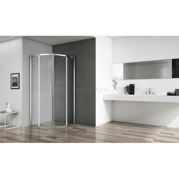 Душевой уголок BelBagno Acqua 90x90 ACQUA-R-2-90-C-Cr профиль Хром стекло прозрачное
