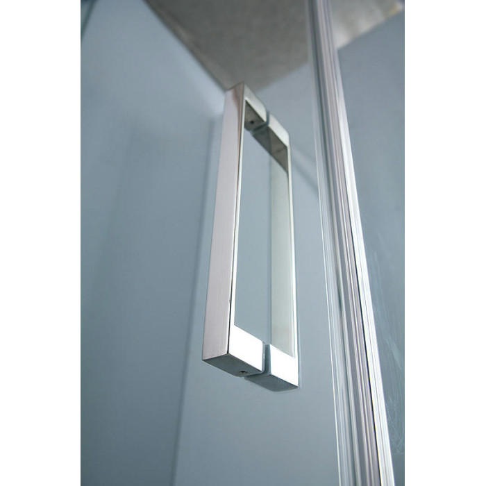 Душевой уголок Cezares Slider 95x95 SLIDER-A-2-90/100-GRIGIO-Cr профиль Хром стекло серое