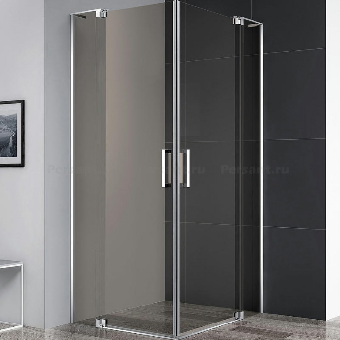 Душевой уголок Cezares Slider 100x100 SLIDER-A-2-100/110-BR-Cr профиль Хром стекло бронзовое