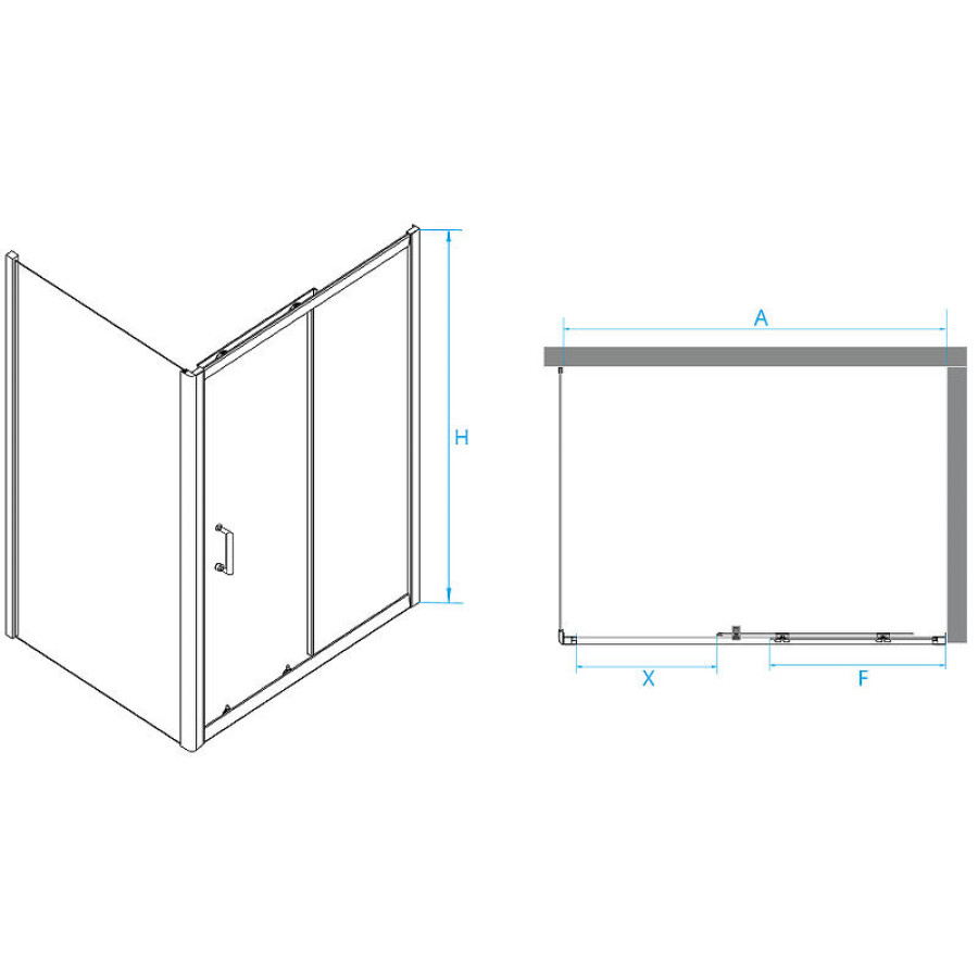 Душевой уголок RGW Passage PA-74-1B 170x90 4108741179-14 профиль Черный стекло прозрачное