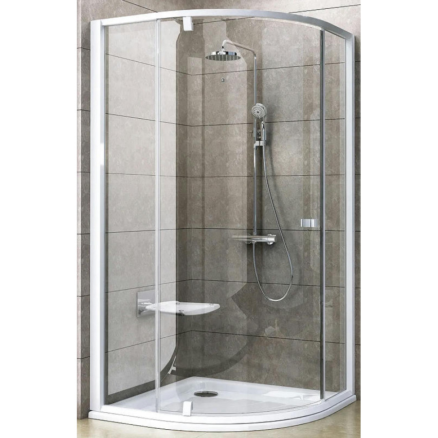 Душевой уголок Ravak Pivot PSKK3 90x90 37677101Z1 профиль Белый стекло Transparent