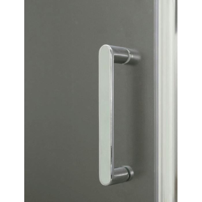 Душевой уголок BelBagno Uno 100x100 UNO-195-P-1-100-C-Nero профиль черный стекло прозрачное