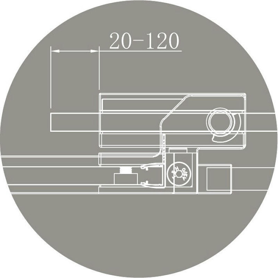 Душевой уголок Cezares Slider 70x70 SLIDER-A-2-70/80-BR-Cr профиль Хром стекло бронзовое