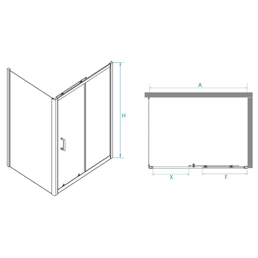 Душевой уголок RGW Passage PA-74 110x90 410874119-11 профиль Хром стекло прозрачное