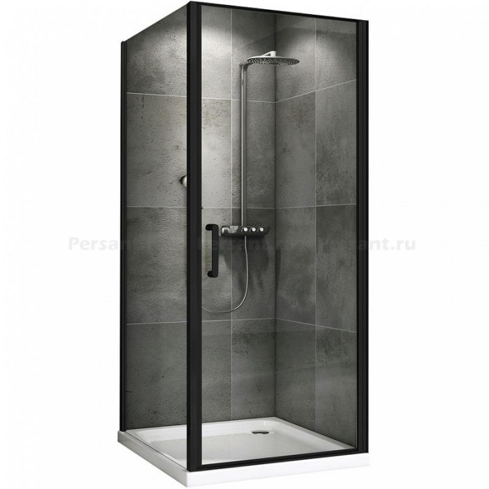 Душевой уголок Abber Sonnenstrand 90x85 AG04090B-S85B профиль Черный стекло прозрачное