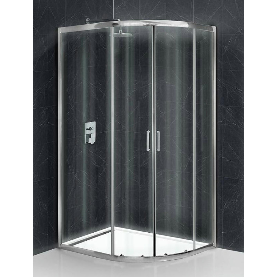 Душевой уголок BelBagno Uno 120х90 UNO-195-RH-2-120/90-C-Cr профиль Хром стекло прозрачное