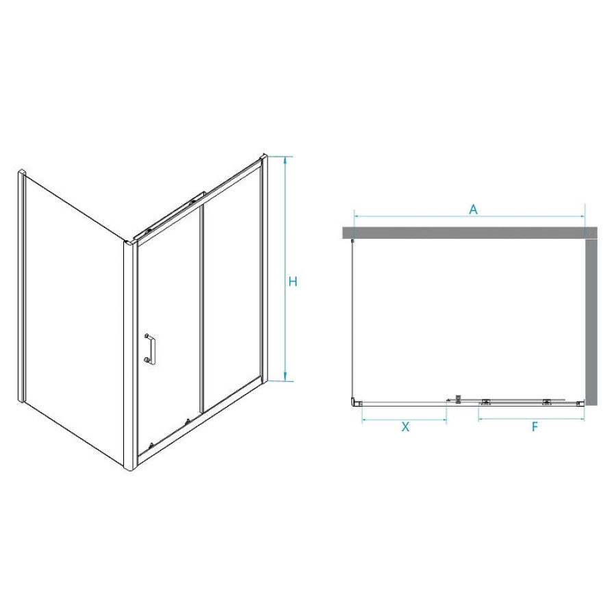 Душевой уголок RGW Passage PA-74-1 120x80 4108741128-11 профиль Хром стекло прозрачное