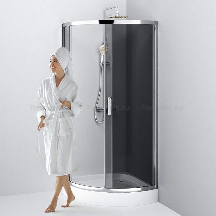 Душевой уголок AM.PM Like  90x90 W83UG-315-090CG профиль хром, стекло тонированное